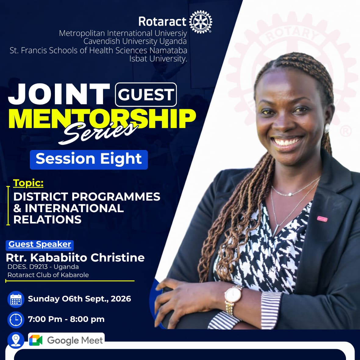 JOINT MENTORSHIP SERIES SESSION 8