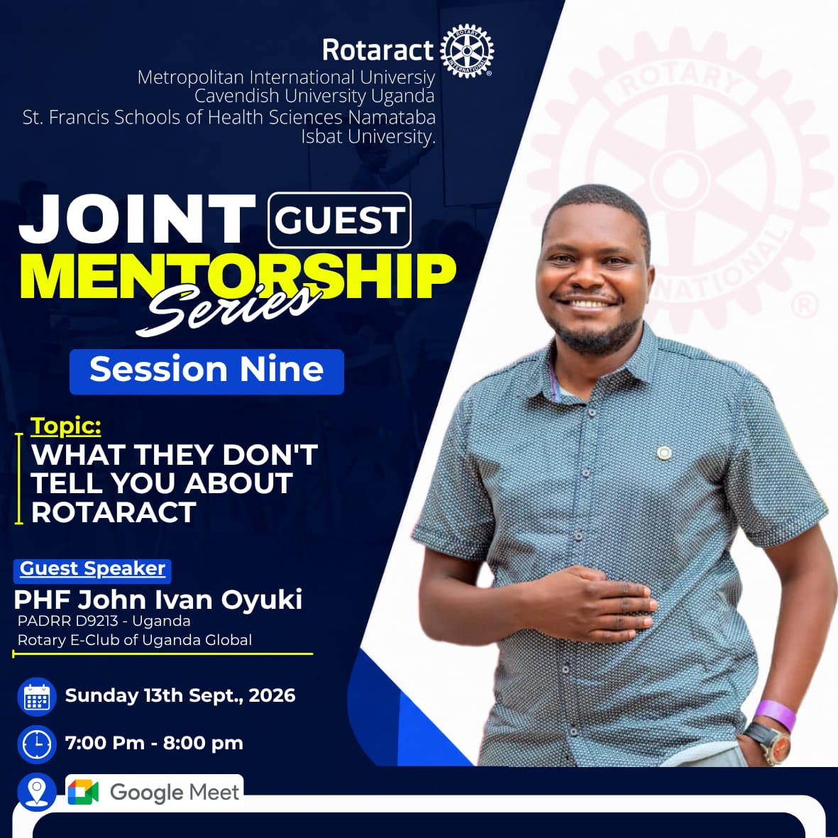 JOINT MENTORSHIP SERIES SESSION 9