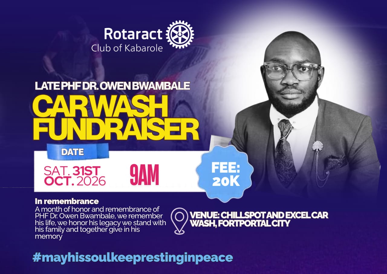 LATE PHF DR, OWEN BWAMBALE: Car wash fundraiser 